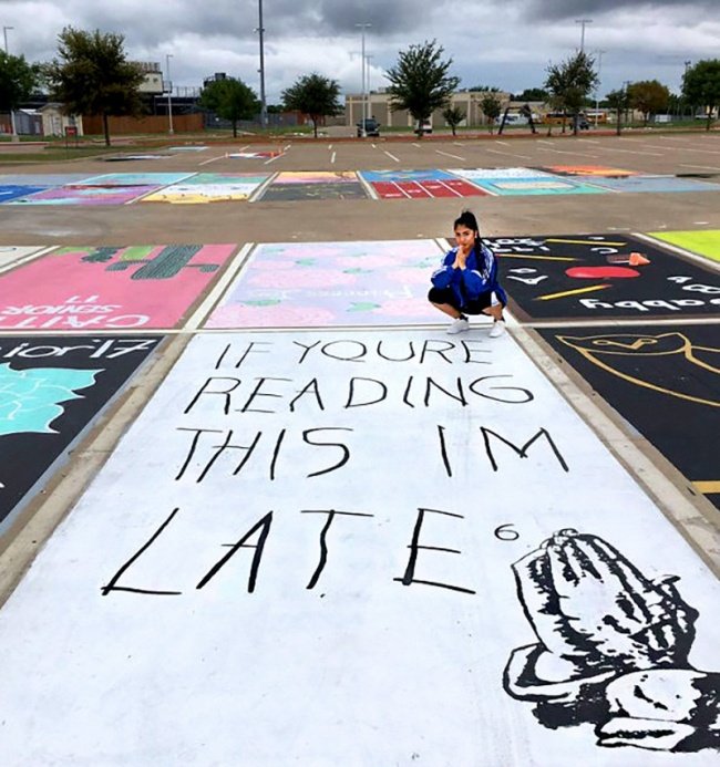 Học sinh trung học tự sơn những chỗ đậu xe riêng của họ