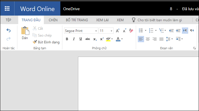 Soạn thảo Word Online