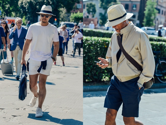 Đừng mặc quần short với áo khoác