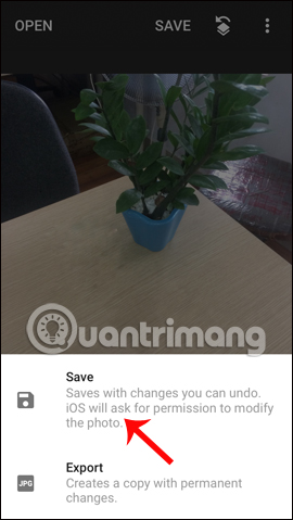 Chọn lưu hình ảnh xuống thiết bị