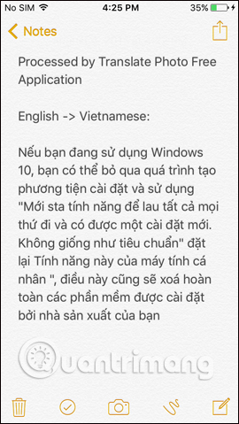 Dán đoạn dịch tài liệu 
