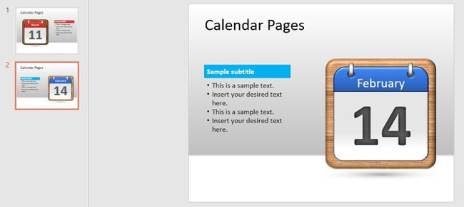 Mẫu slide cho lịch trình