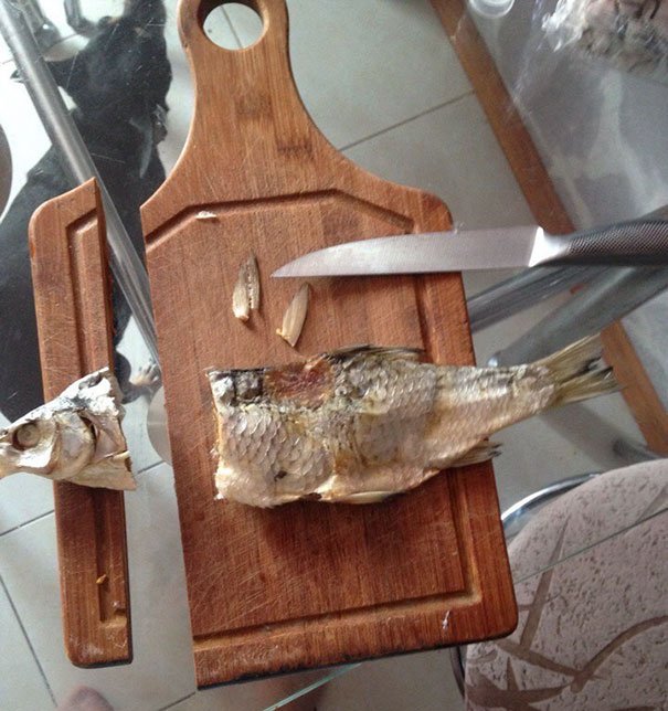 Cứ sau mỗi lần tôi nấu ăn là nhà lại phải mua một món đồ mới. Kể từ đó tôi không cần phải vào bếp nữa.