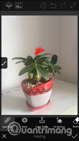 Xóa chi tiết cần loại bỏ