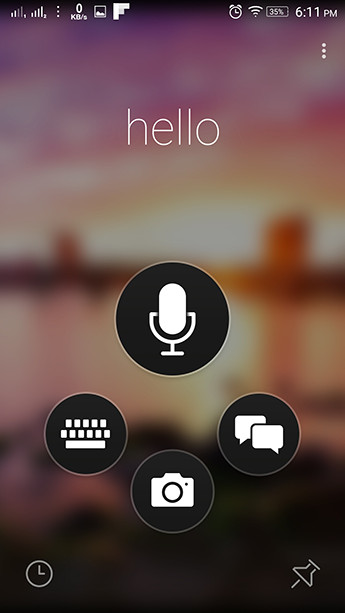 Giao diện dịch từ giọng nói