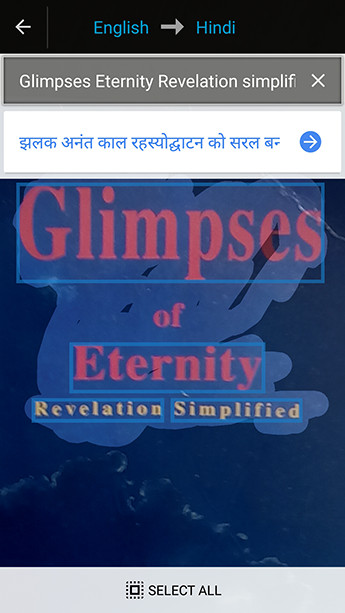 Chọn chữ cần dịch trên ảnh 