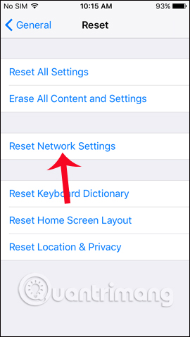 Thiết lập cài đặt mạng