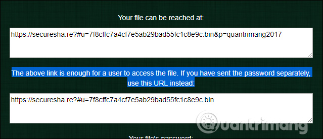 Link chia sẻ dữ liệu