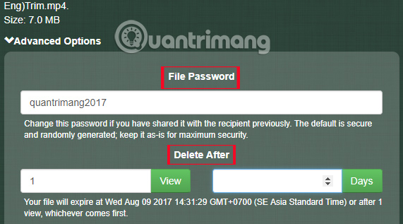 Tạo mật khẩu cho dữ liệu