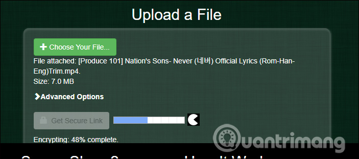 Securesha.re tải dữ liệu