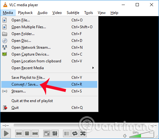 VLC Media Player đổi định dạng video