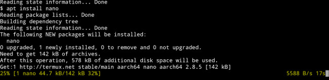 Chạy dòng lệnh cài đặt ứng dụng