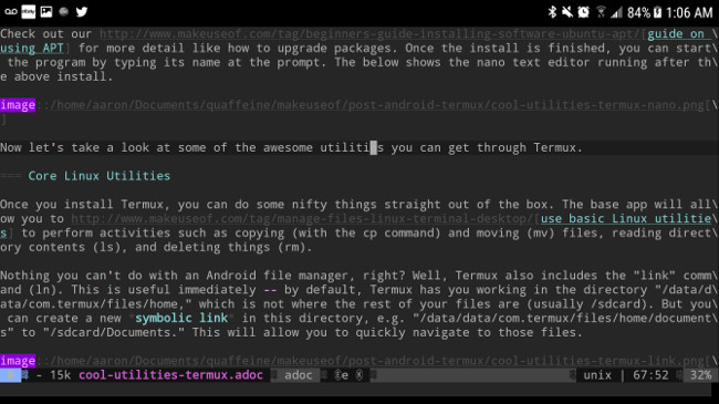 Emacs chạy trên Termux