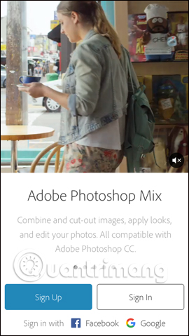 Đăng nhập tài khoản Adobe