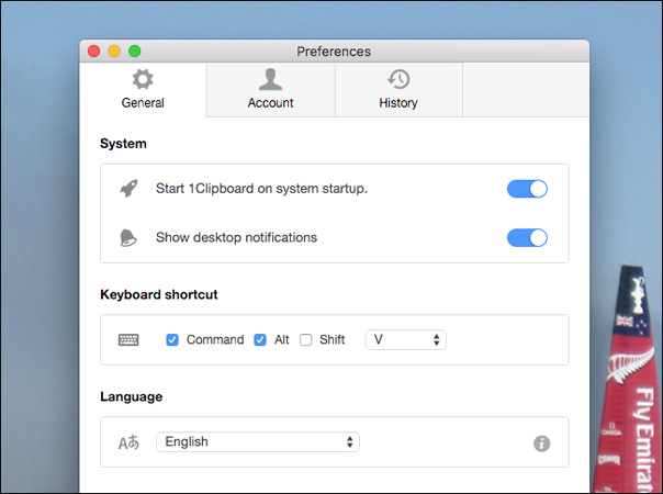 Nhấp chọn Preferences để truy cập vào một số tùy chọn
