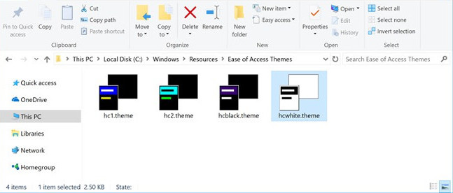 Mở thư mục theme trong cửa sổ File Explorer