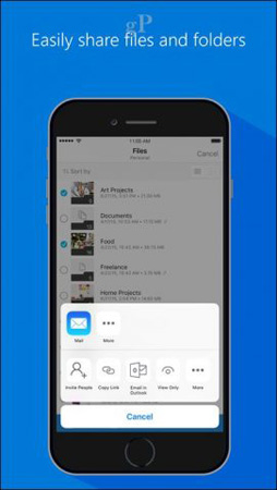OneDrive dành cho iOS