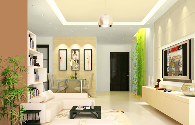 Trần nhà có màu sáng hơn tường