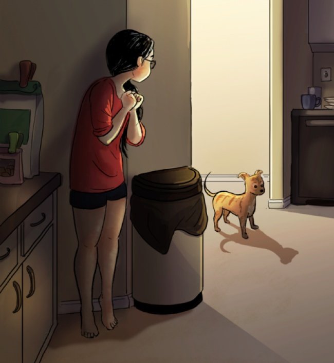 Là thế giới riêng nên dù sống một mình, cô ấy cũng không chán.