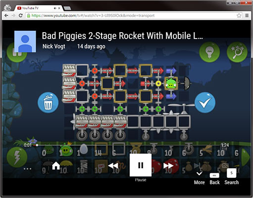Sử dụng trang web youtube TV để lấy link