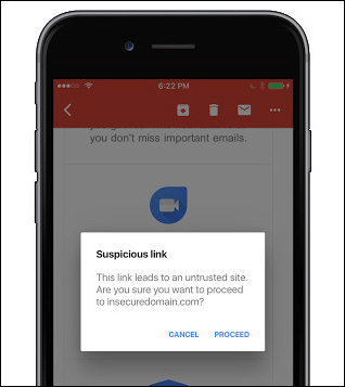 Cảnh báo từ Google về liên kết đáng ngờ