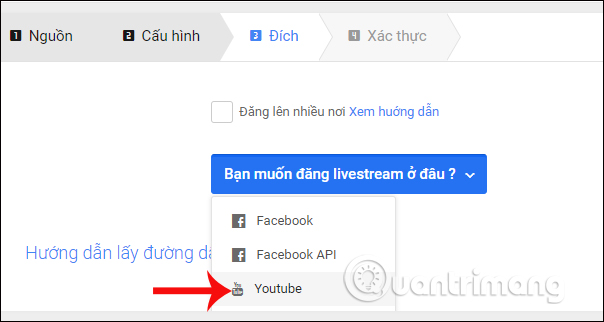 Live stream trên Youtube