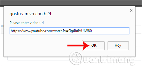 Dán link phát livestream