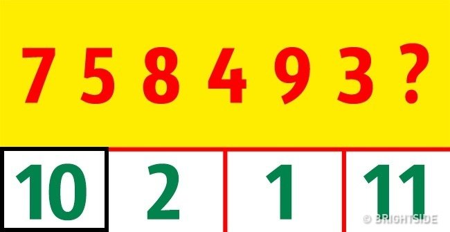 Câu trả lời là 10