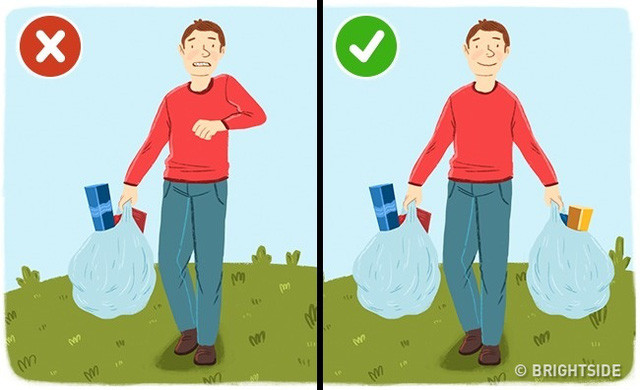 Xách túi quá nặng