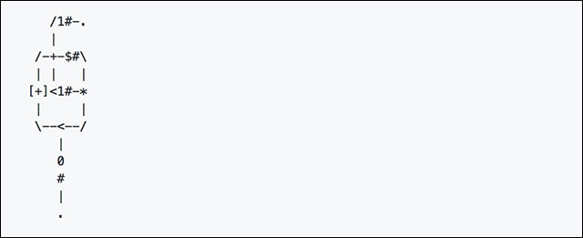 Một ví dụ về ngôn ngữ lập trình Asciidots