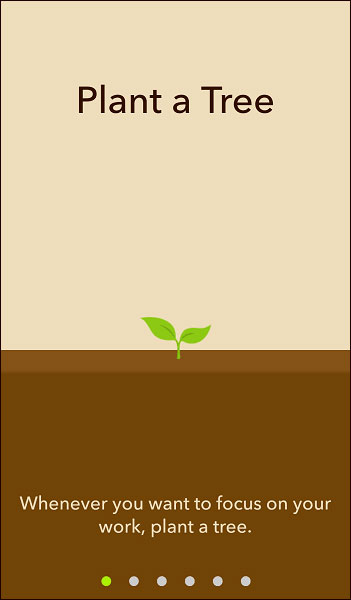 Trồng cây để tránh nghiện điện thoại với các ứng dụng