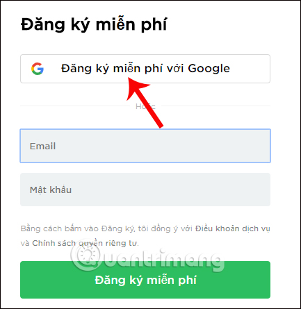 Truy cập ghi chú Evernote