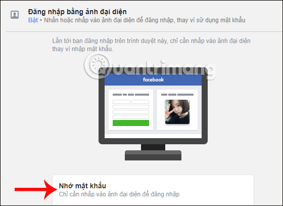 Đăng nhập bằng avatar Facebook