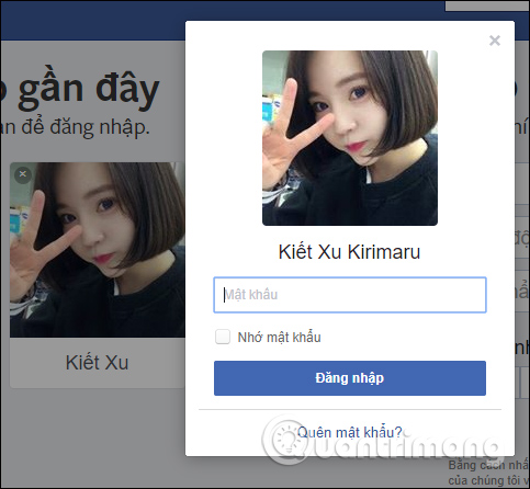 Sử dụng avatar đăng nhập Facebook