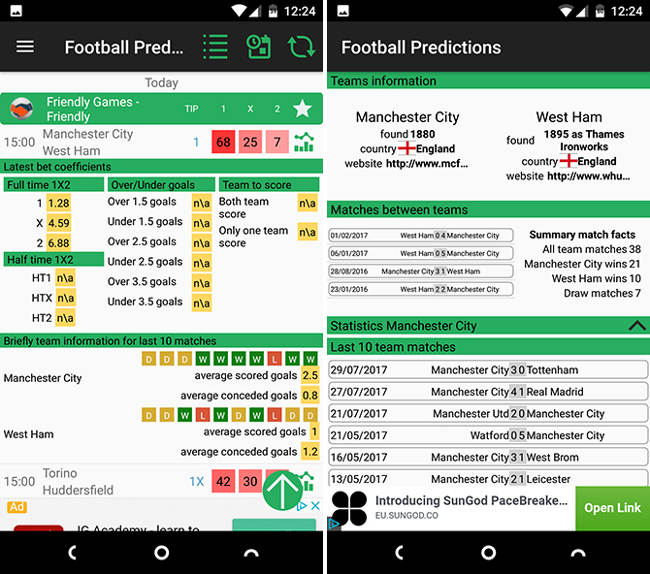 Ứng dụng Football Prediction