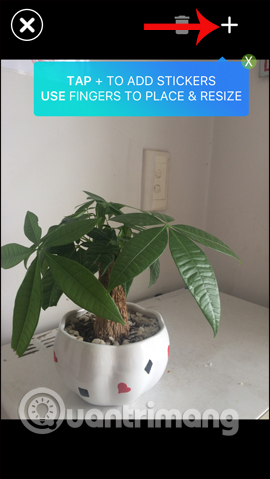 Chèn sticker cho hình ảnh