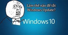 Cách tắt Windows Update trên Windows 10, tắt update win 10 vĩnh viễn