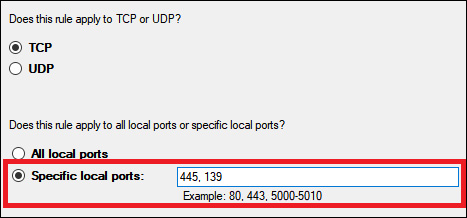 Nhập 445, 139 vào ô. Sau đó, nhấn Next một lần nữa