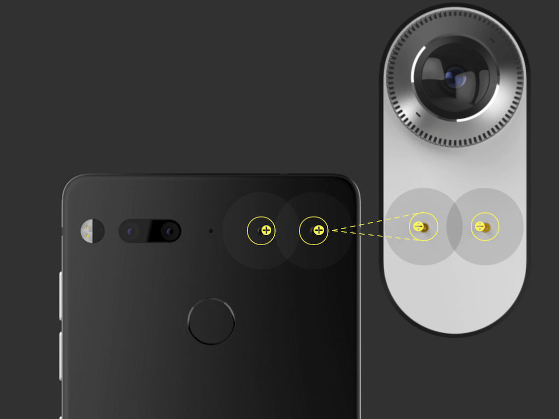 Các chân sẽ được sử dụng để gắn thêm bộ phận phụ trợ như camera 360 độ hay sạc không dây