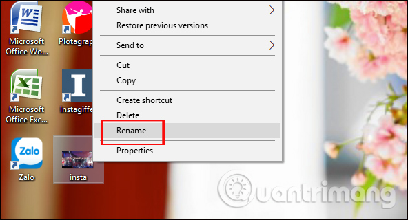 Đổi tên cho ảnh động
