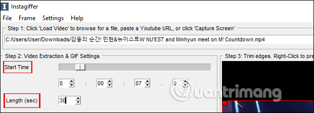 Thời gian cho ảnh động