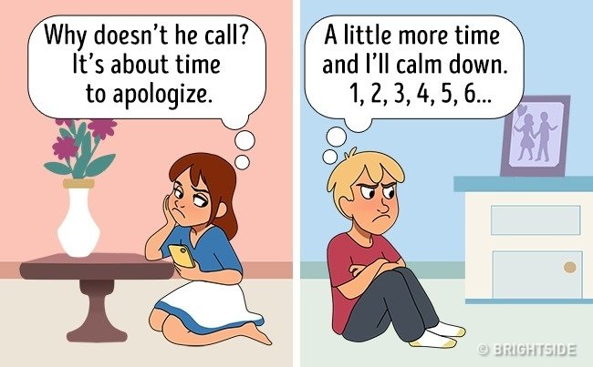 Giữ khoảng lặng sau mỗi lần cãi vã