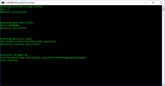 File bat virus giả