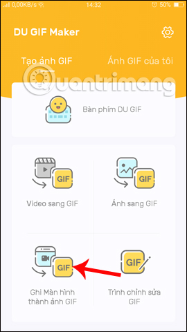 Ghi màn hình thành ảnh GIF