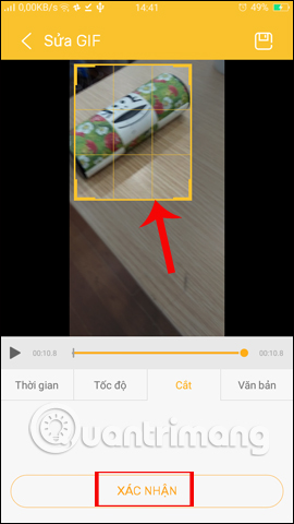 Thay đổi kích thước video