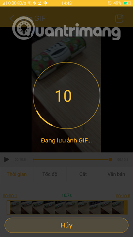 DU GIF Maker tạo ảnh động từ video