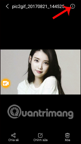 Xem thông tin của ảnh GIF