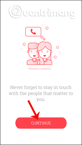 Giao diện ứng dụng Scheduled