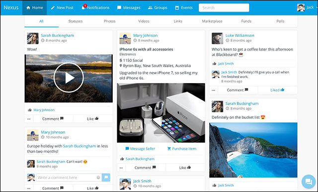 Nexus là mạng xã hội tích hợp nhiều chức năng dựa trên blockchain