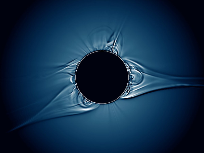 Quầng sáng của Nhật thực sẽ có hình sóng như thế này nếu thêm một vài tấm lọc khác nữa 